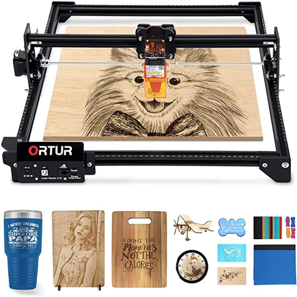 ORTUR Laser Cutter Engraver 2 S2 DIY Marker Engraving Cutting Machine Lightburn CNC Desk Printer Wood Metal Acrylic Leather |