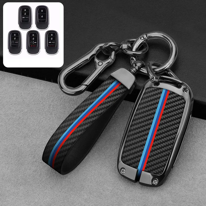 

Zinc Alloy Car Remote Key Case Cover Shell Keychain For Honda Civic 11th Gen CRV Accord Vezel Freed Pilot 2021 2022 Protector