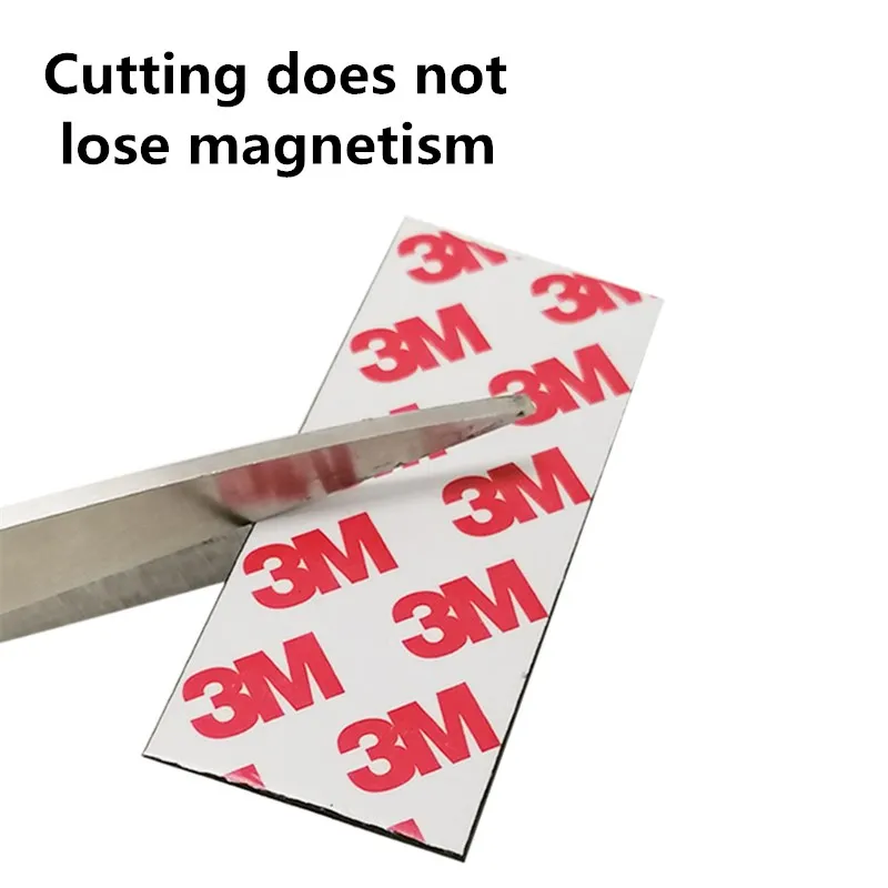 1 м/партия резиновая Магнитная самоклеящаяся лента 3 м