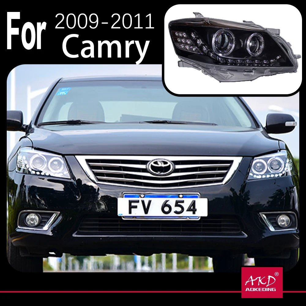 Модель автомобиля AKD для Toyota Camry фары 2009-2011 V45 светодиодный ные LED DRL Hid биксеноновые