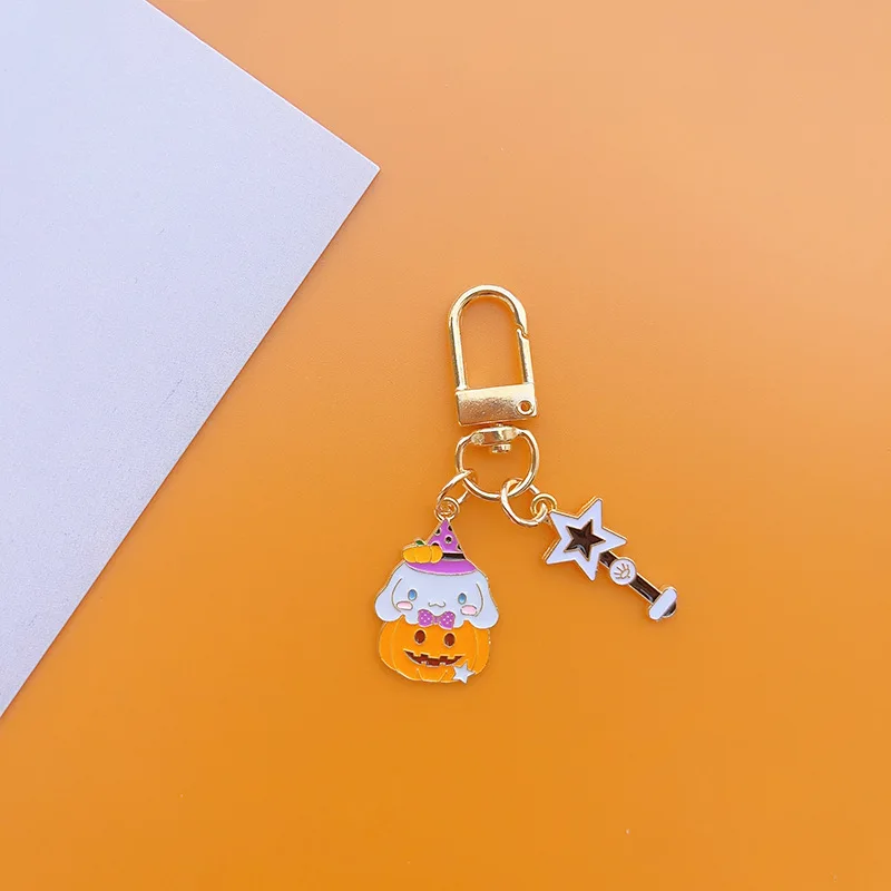 Sanrio Kuromi Хелло Китти подвеска Хэллоуин мультфильм Милая Тыква брелок сумка