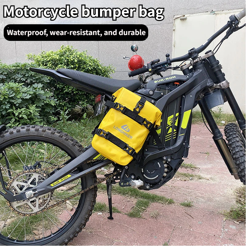 

Motorcycle Bumper Bag Waterproof Side Bag Hanging Bag Motorcycle Tail Bag Universal Quick Release Motorcycle Rear Seat Bag
