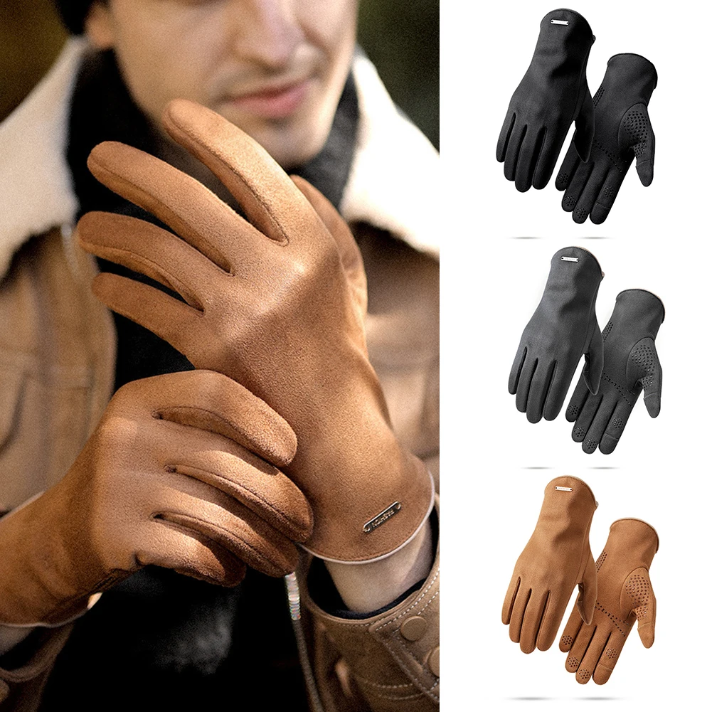 

Осенне-зимние перчатки для мужчин и женщин, водонепроницаемые ветрозащитные перчатки для сенсорного экрана, теплые перчатки для занятий сп...