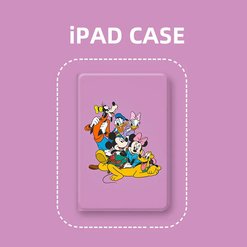 

Disney Cartoon New Tablet Cover for IPad 10.2/9.7/7.9/10.5/11 Inch Air 1/2/3 Mini4/5 2017 2018 Pro Luxury Magnetic Smart Cover