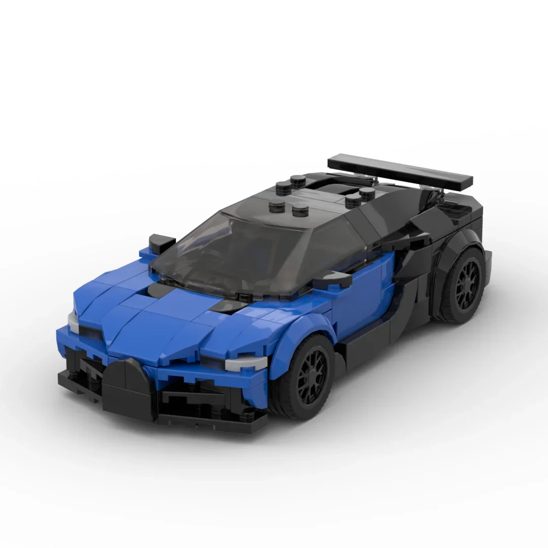 Серия Speed InhawBrick Moc Технические спортивные гонки Veyron Bule Автомобильный