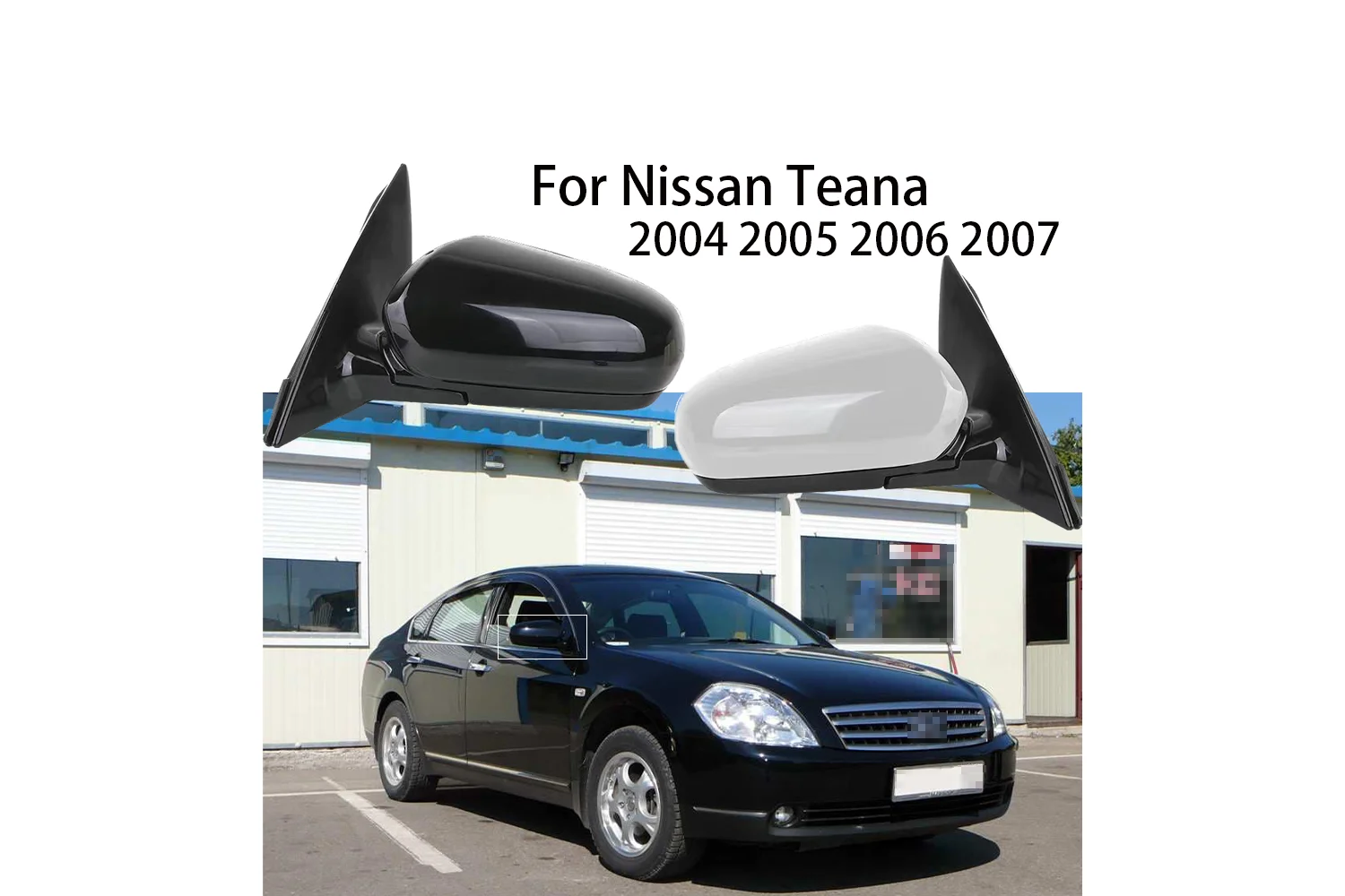 

Автомобильное боковое зеркало в сборе для Nissan Teana 2004-2007 Электрическое Рулевое колесо с подогревом Электрическое складное 7-проводное