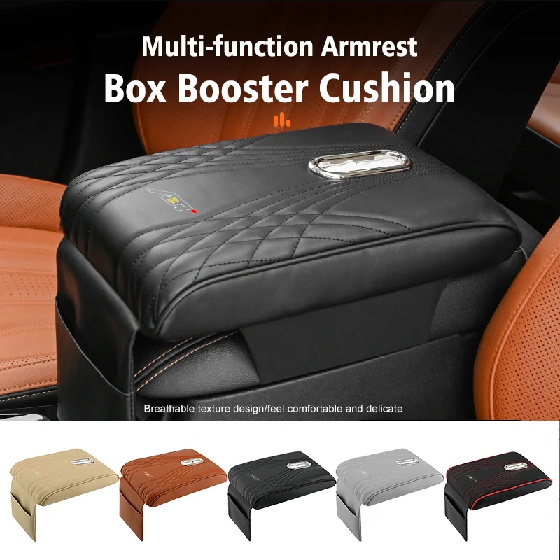 Автомобильная накладка на подлокотник с боковыми сумками для хранения Audi ABT Q5 Q7 Q3