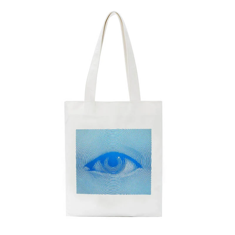 Повседневная Холщовая сумка с принтом злых ужасов вместительный винтажный