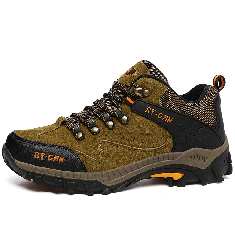 Warm Suede Leater Hiking Shoes Men Winter Sneaker Outdoor Waterproof Snow Boots With Fur Sport Shoes Man