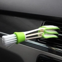 cleaning brush double headed car air conditioner air outlet computer blinds gap towel brush dust removal soft brush plastic tool