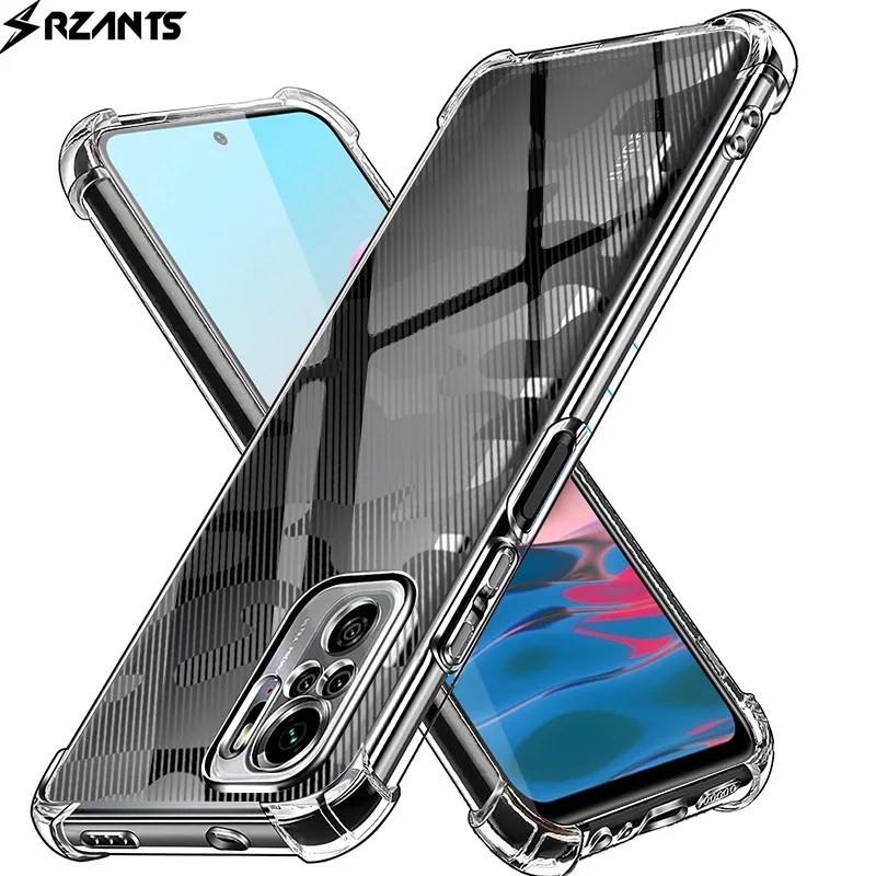 

Case for Redmi Note10s Mobile Phone Shell Translucent Four Corners Anti-fall