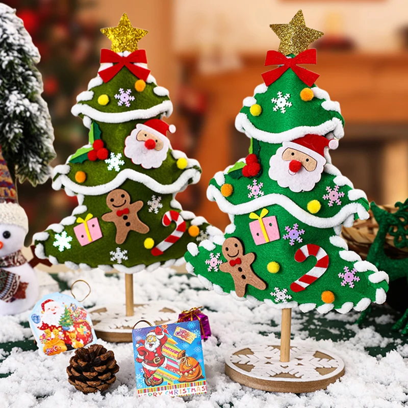 

DIY рождественская елка для дома 2023 Рождественское украшение Рождественские подарки новогодняя елка с Санта Клаусом