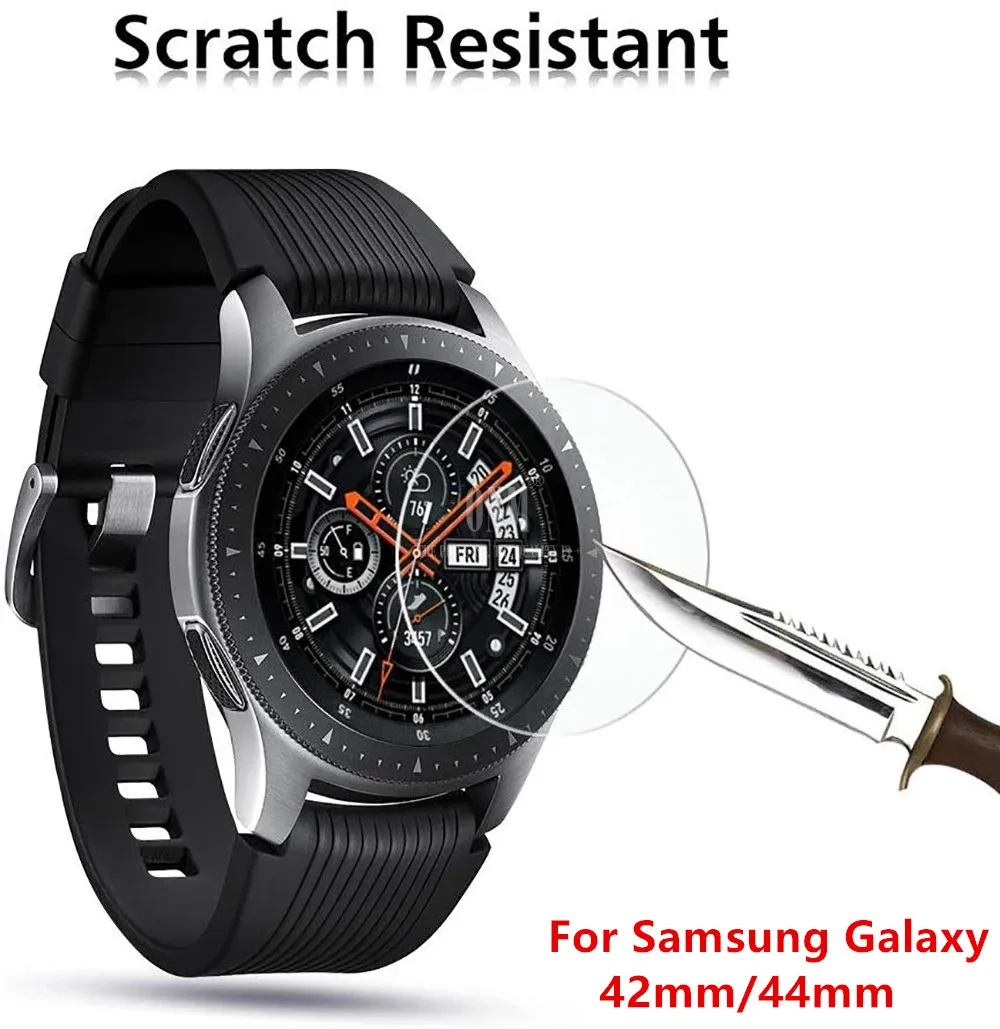 

Закаленное стекло SMVP9H для Samsung Gear S3 S4 S2, Классическая Защита экрана для Samsung Galaxy Watch 42 мм 46 мм, пленка, аксессуары