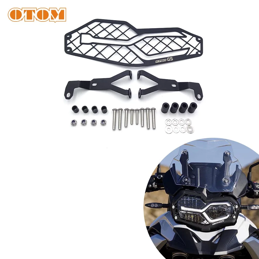 

OTOM Motorcycle Headlight Grille Vintage Head Light Guard Protector Cover Headlamp Shield Protection For BMW F750GS F850GS