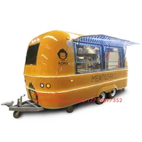 airstream type color customized consession trailer vintage mobile catering food trailer food truck for sale europe