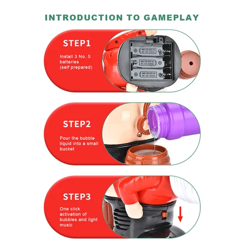 Рождественская пузырчатая машина Санта Клауса