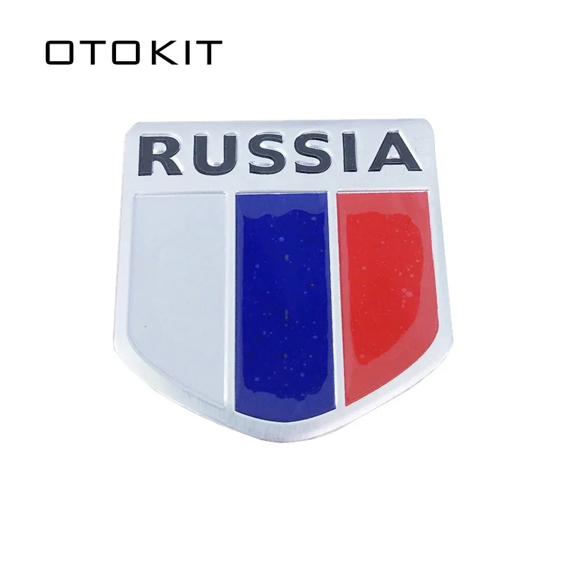 

3D алюминиевый флаг России, автомобильные наклейки, аксессуары, наклейки для chevrolet, skoda, honda, Стайлинг автомобиля