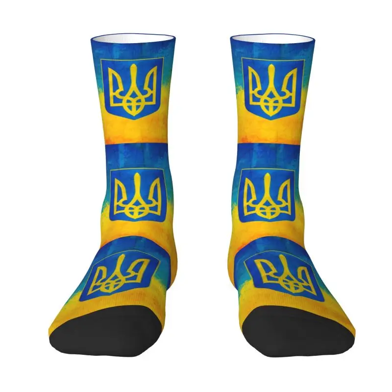 

Носки унисекс эластичные с принтом и гербом Украины