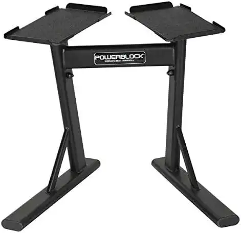 

Dumbbell Rack & Weight Rack, Use with Weights up to 50 Pounds, Durable Steel Construction, Home Gym Strength Training, Innovativ
