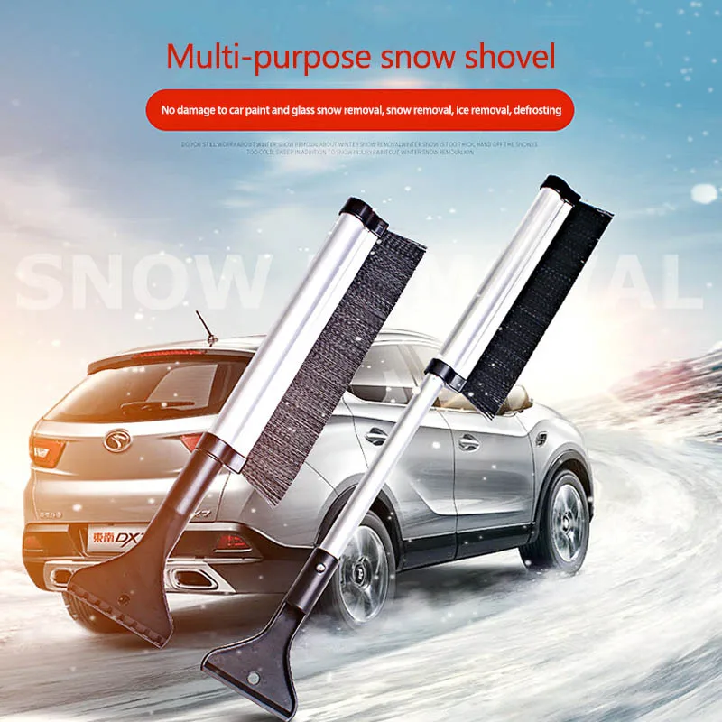 

1PC Plastic Extendable Snow Brush Multifunction Shovel Ice Scraper Car Accessories Portable Telescoping
