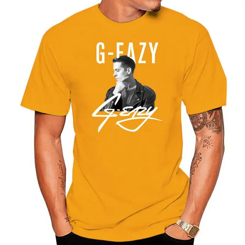 

Летняя рубашка для мужчин, одежда в стиле хип-хоп, с принтом в виде G Eazy, высокого качества