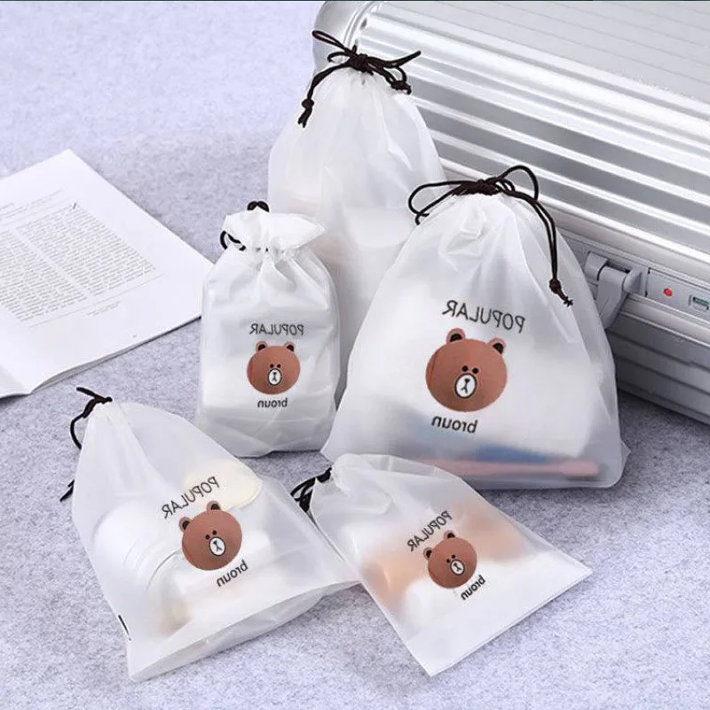 

Cute Transparent Waterproof Travel Cosmetic Bag Women Makeup Case Bath Make Up Organizer Toiletry Wash Beauty Kit Storage Pouch