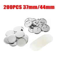 200pcs metal blank badge pin button maker parts 37mm 44mm for diy pin badge maker diy pin badge maker parts supplies