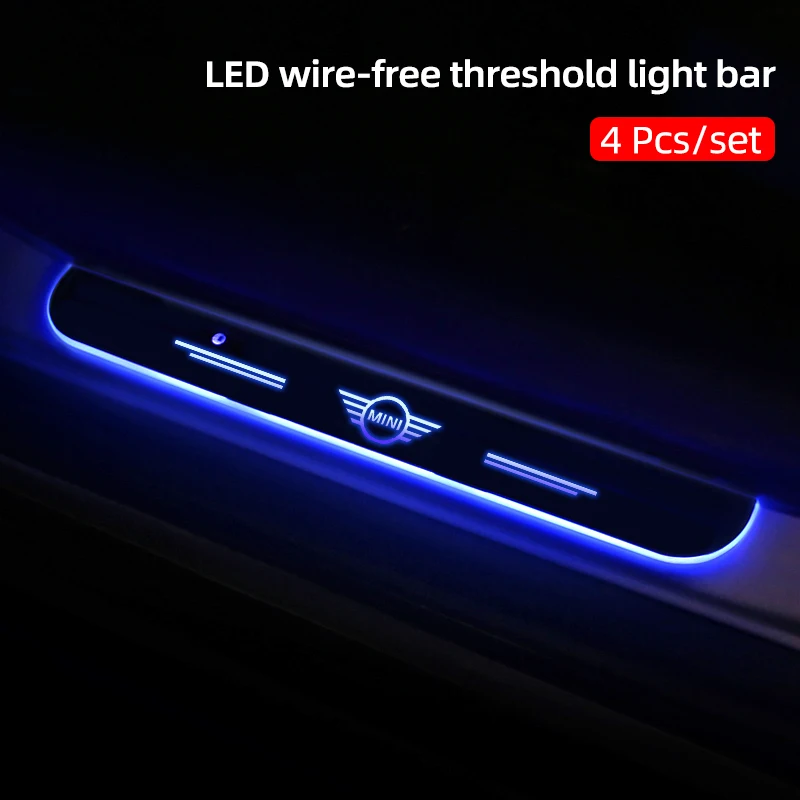 

Pedal Sill Pathway Light for BMW mini Cooper r56 f55 r60 f56 f53 Welcome Pedal lamp Customize car Logo Door Sill Car Accessories