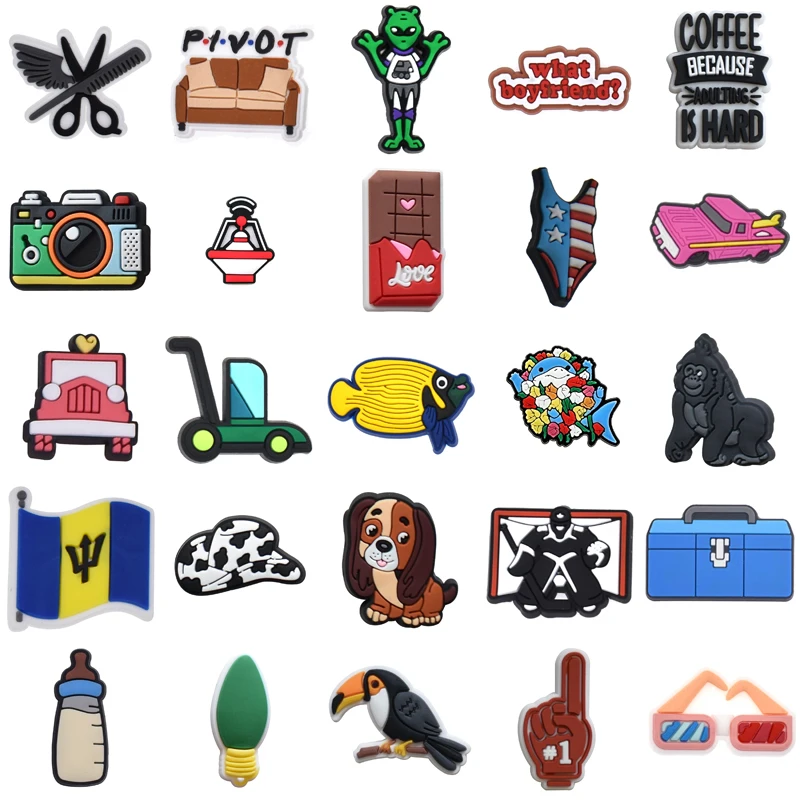 

Set Jeans Decorations for Crocs Women Charm Packs Kids Girl Men Gifts Shoe Charms Boy Shoes Accessories Wholesale Bulk Para Pins