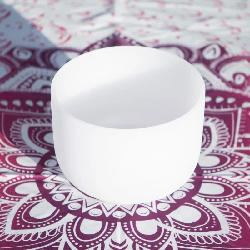 

Чакра из матового кварцевого кристалла для пения, 7-12 дюймов/6-12 дюймов