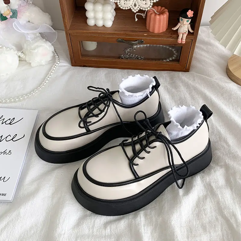 

Uniform shoes 2022 Japanese jk Mary Janes shoes women Autumn And Winter new retro British style Thick-soled increased shoes