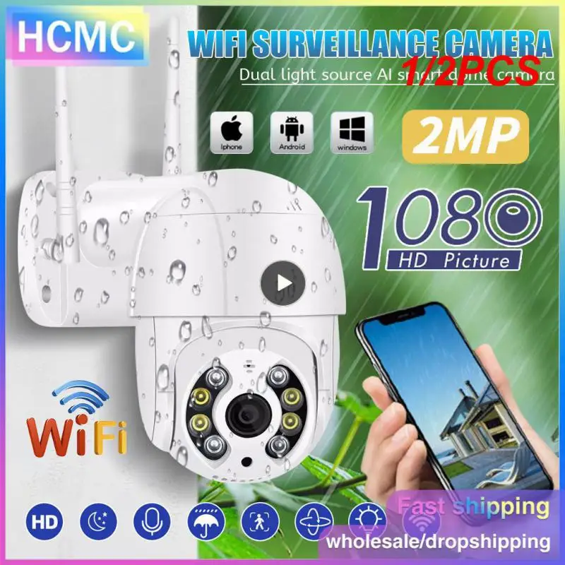 

1/2PCS 8MP IP Camera WiFi Outdoor 5MP Security Protection 1080P CCTV Video Surveillance PTZ Auto Tracking Onvif Alexa ICsee