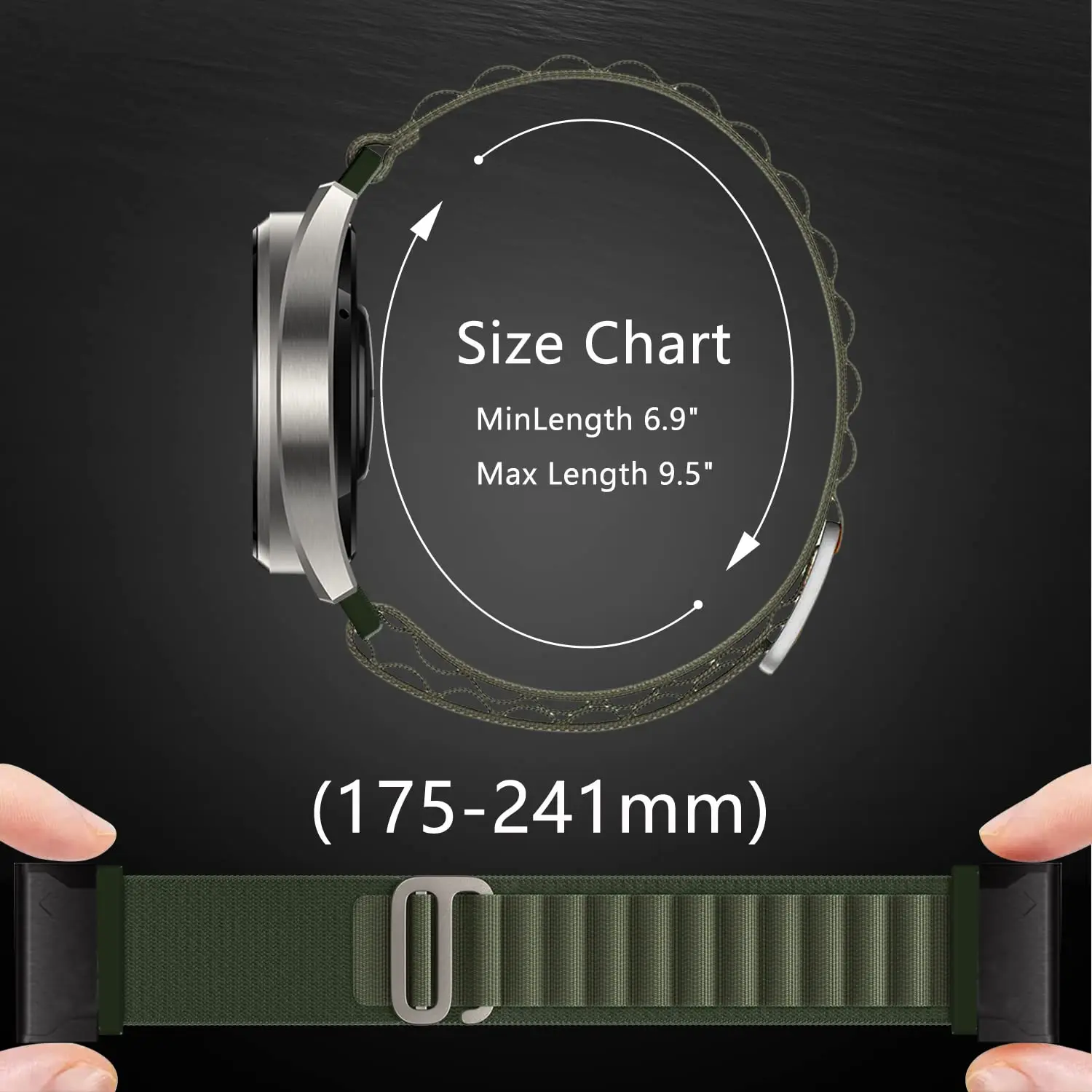 22mm Quick Fit Straps for Garmin Fenix 6 Pro/Fenix 5/Fenix 7/Epix 2 Band Nylon Replacement Wristband for Forerunner 955/945/935