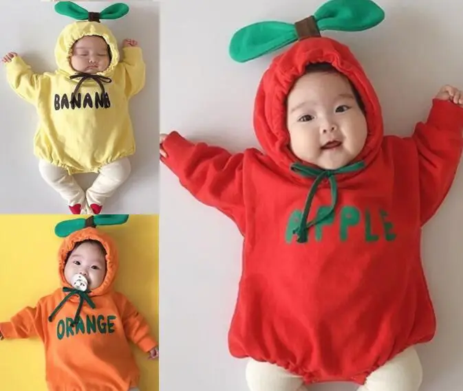 Осенняя одежда Sprint с длинным рукавом и капюшоном Одежда для новорожденных