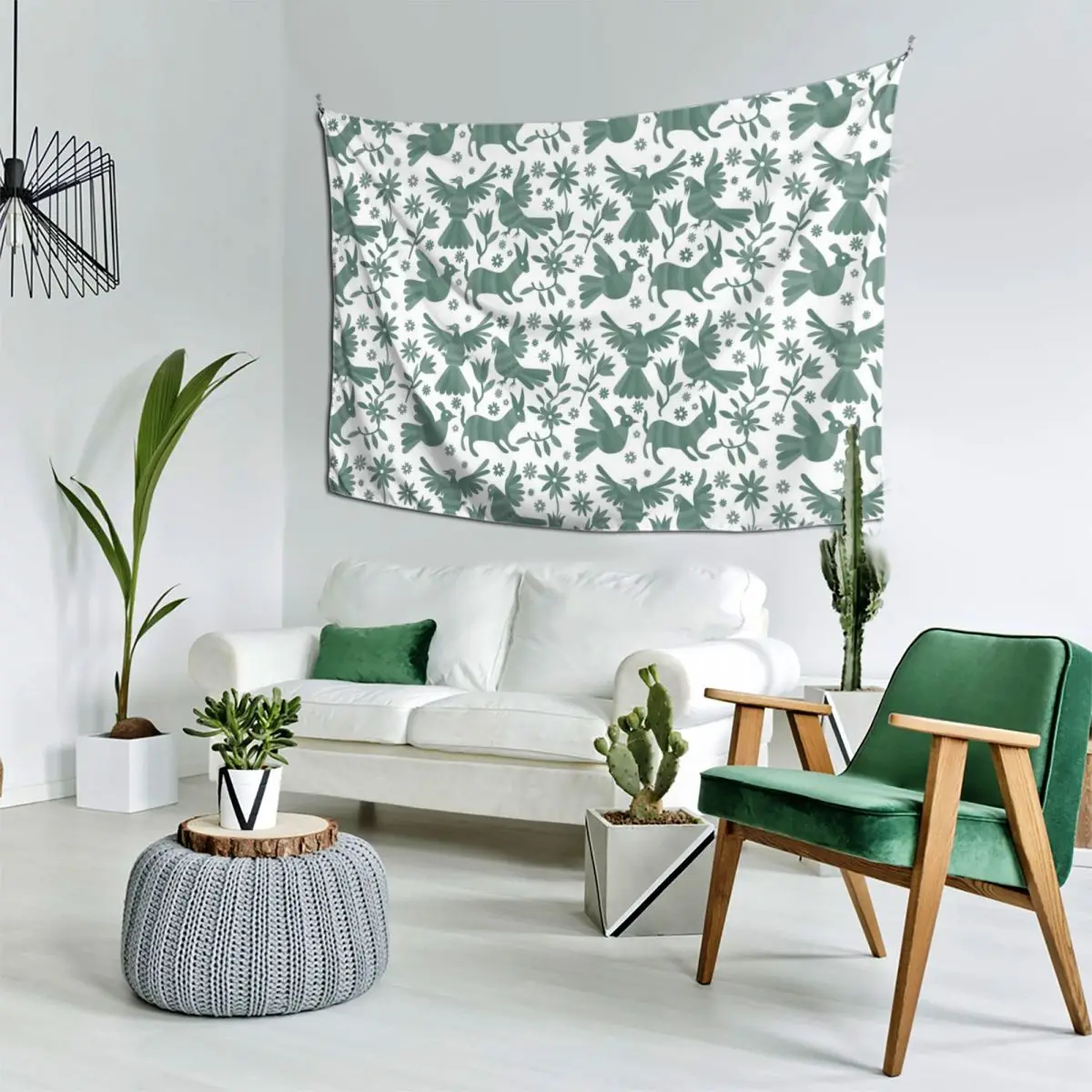 Текстура green otomi Мексиканский Отоми мексиканское искусство зеленая Мексиканская