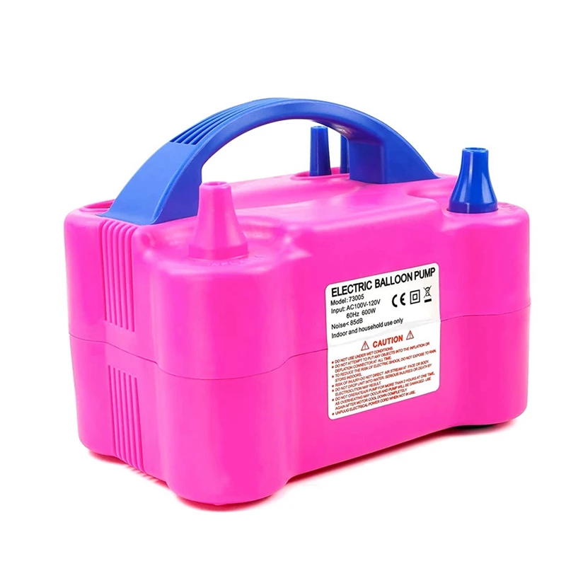 

Electric Air Balloon Pump, Portable Dual Nozzle Electric Balloon Inflator For Party Decoration