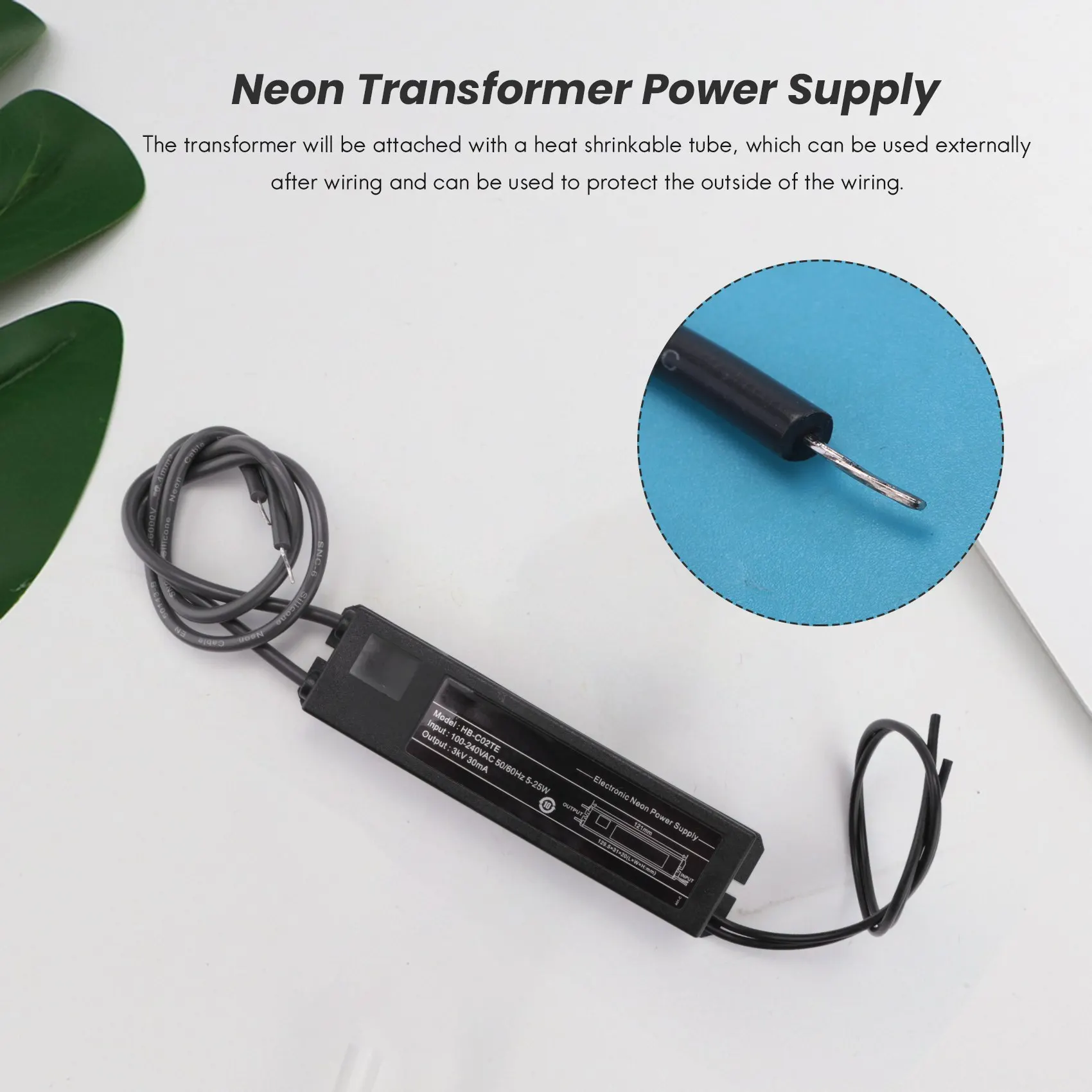 Неоновая фотография электронный трансформатор источник питания 3 кВ 30 мА 5-25 Вт