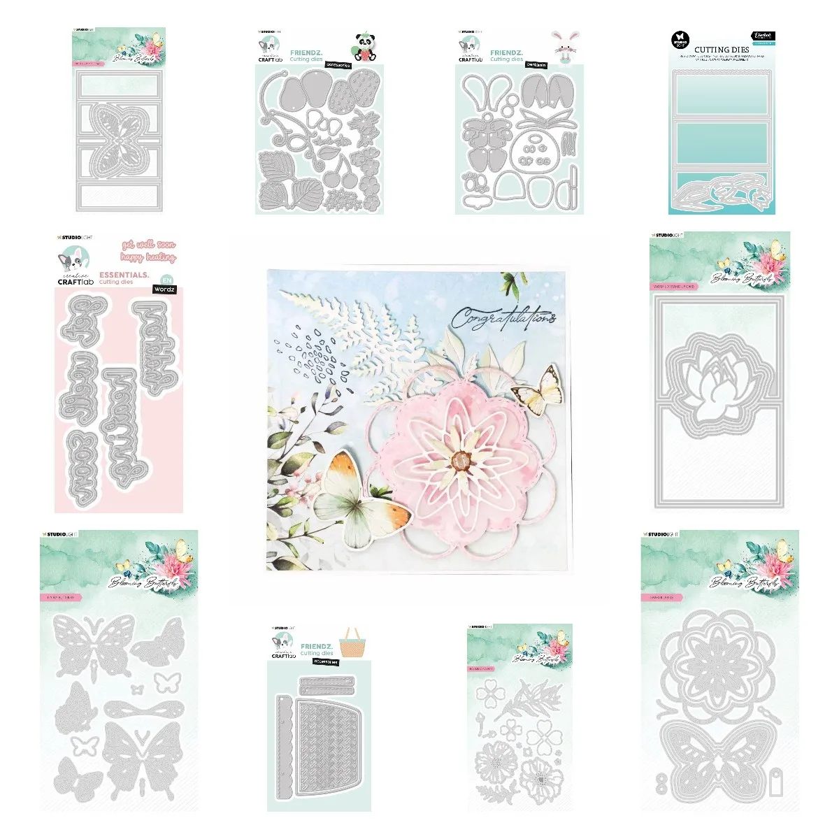 

Butterfly Flower Pattern Series Metal Cutting Die New Arrival 2023 Diy Molds Scrapbooking Paper Making Cuts Crafts Template Card