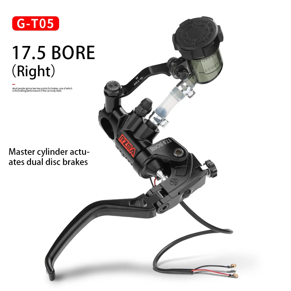 

Комплект складных тормозных рычагов сцепления RZMA для мотоцикла GT05 с радиальным креплением — модернизация с ЧПУ с высокой тягой для тормозной системы (универсальная посадка)