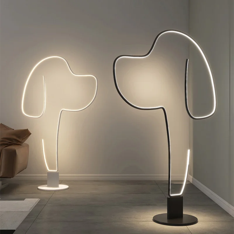 

Nordic Puppy/Kitten Floor Lamp Living Room, Bedside Hotel, Indoor Lighting, Restaurant, Minimalist LED