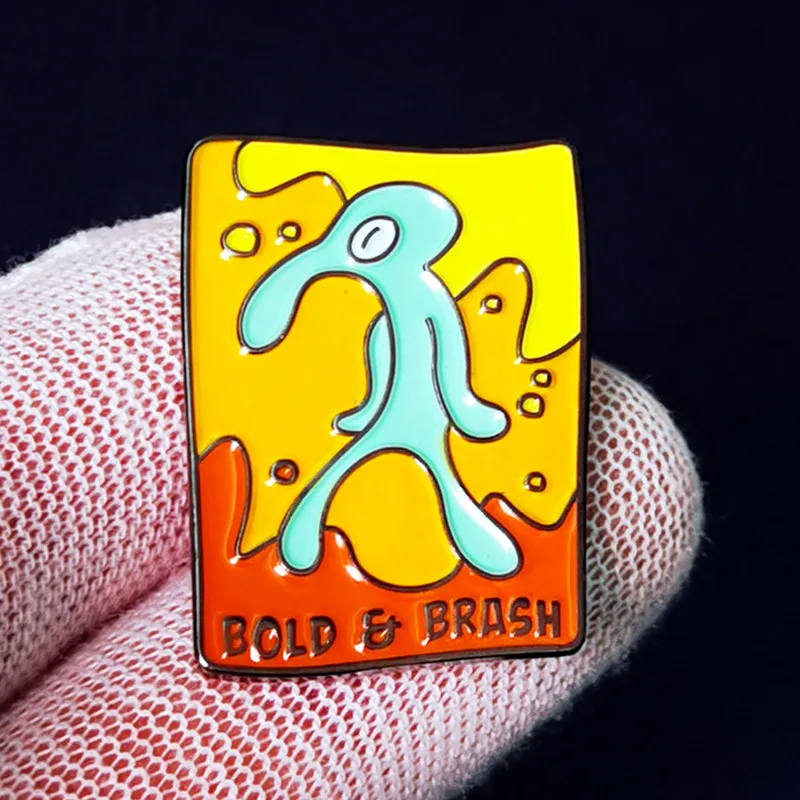 

Cartoon Anime Octopus Bold and Brash Enamel Brooch Pin Brooches Lapel Pins Badge Denim Jacket Jewelry Accessories