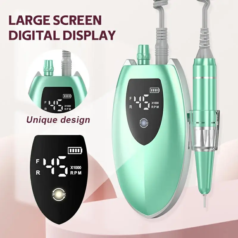 Электрическая дрель для ногтей 45000 об/мин профессиональные сверла гель-лака