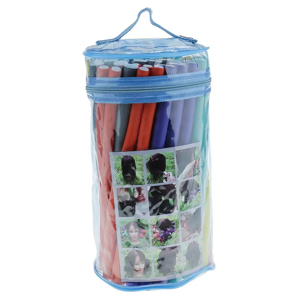 42 шт. мягкие бигуди Bendy Twist пенопластовые роликовые стержни для салона