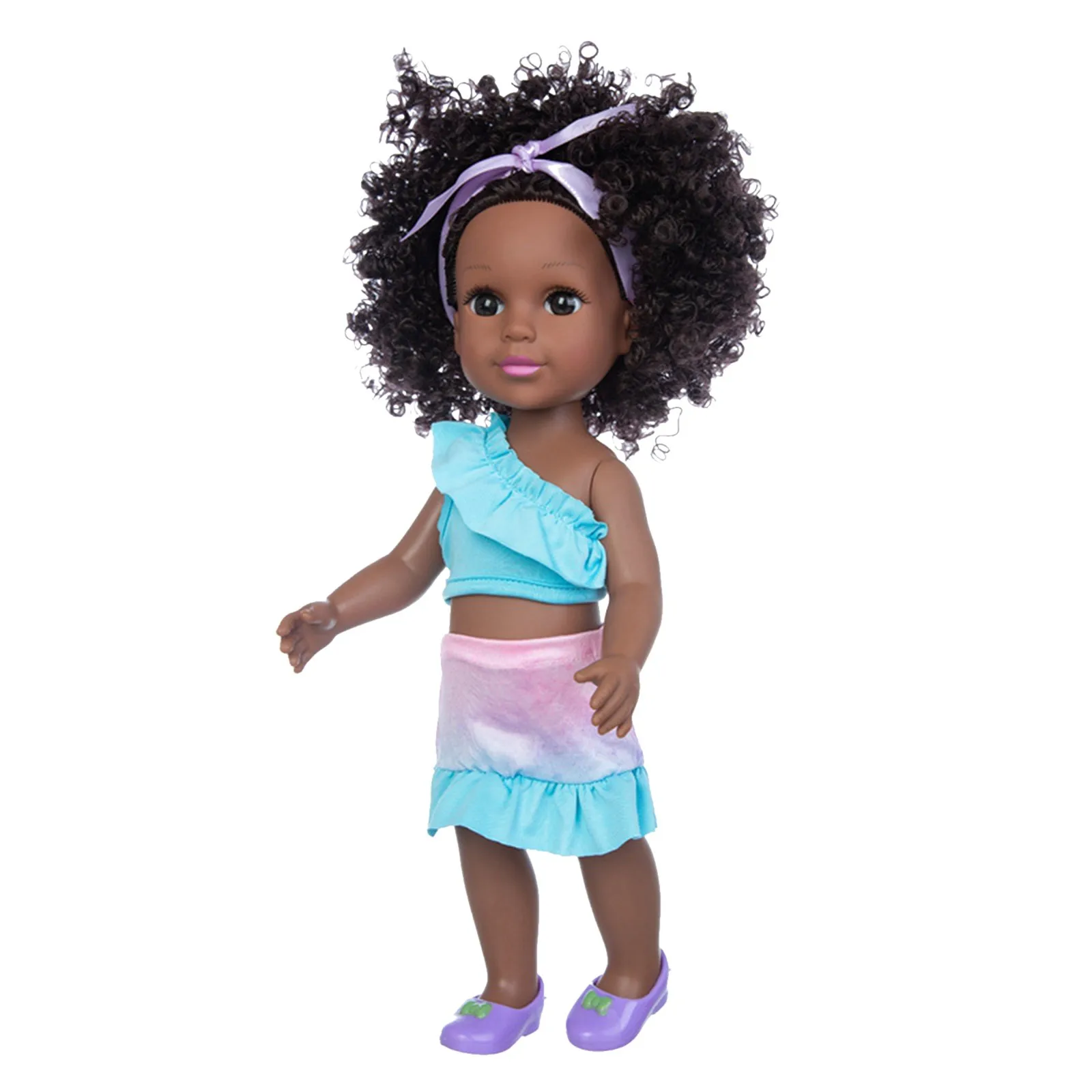 

35CM Baby Black Black African African Baby Doll Toy Curly Cute Black Black Education