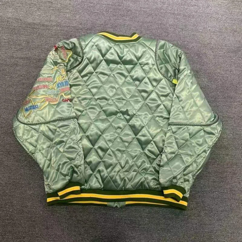 

Satin Quilting KAPITAL Print Oversized Japanese Men's Women's Kapital Bomber Jackets