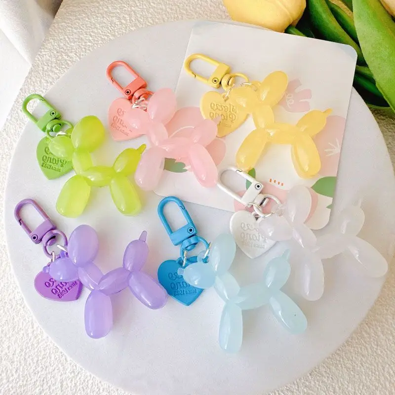 Металлическая цепочка-брелок для телефона с акриловым желе шариком собакой модные ювелирные изделия