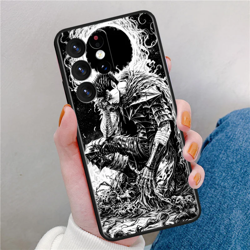 Berserk Guts Comic Phone Case For Samsung Note 8 9 10 20 Plus M10 21 23 30 31 32 33 51 53 54 60 62 80 Black Cover Silicone