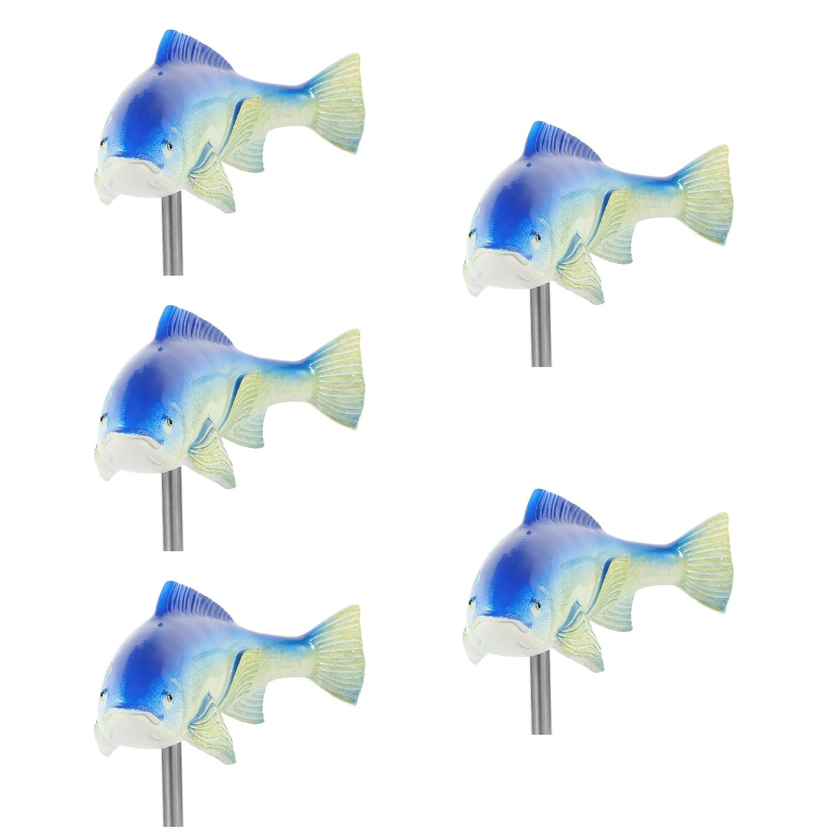 

5pcs Garden Statues Carp Decoration Pint-sized Lawn Garden Accessories Ornament