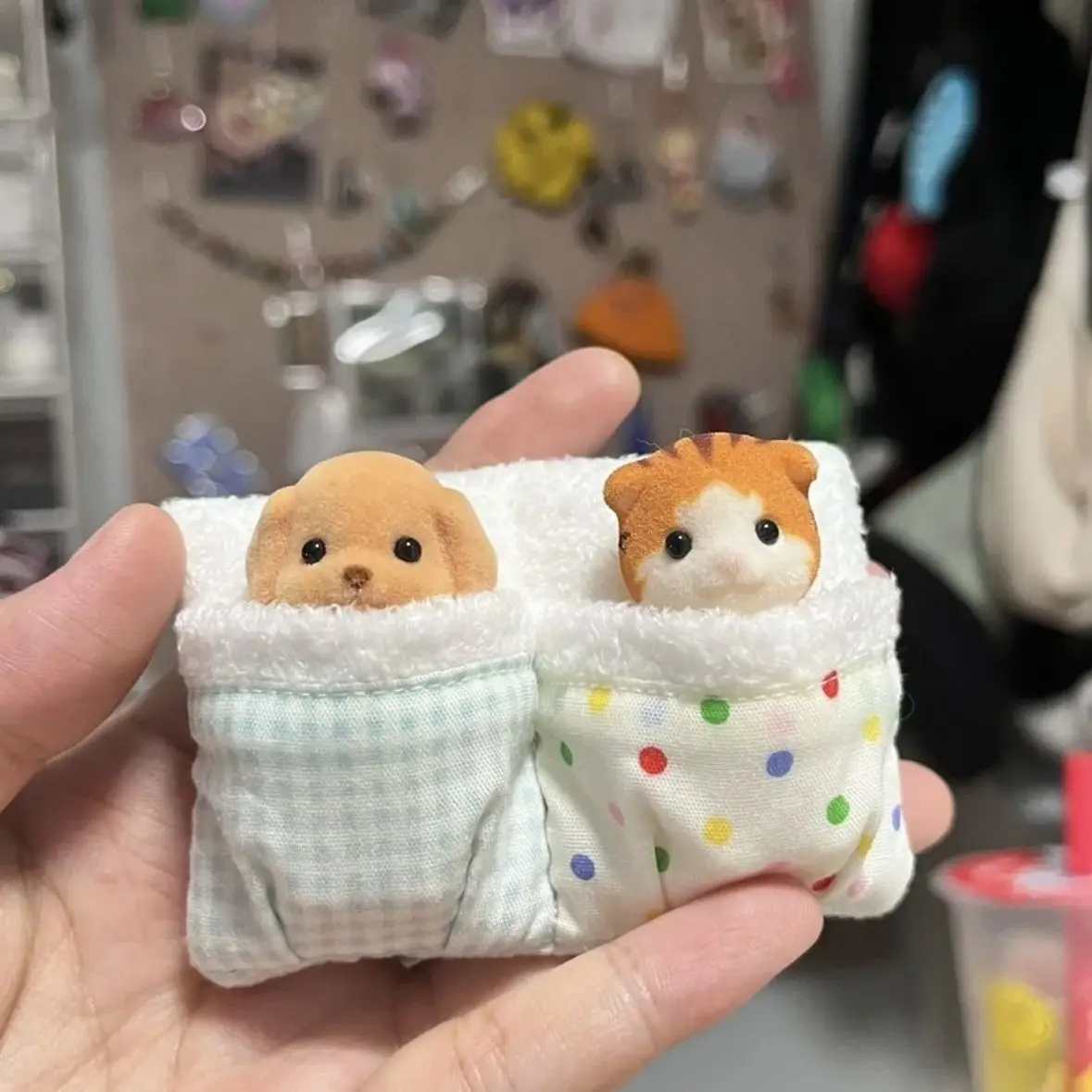 Аниме Kawaii Senbel семейный пудель плюшевая кукла наряд стеганое одеяло Мультяшные