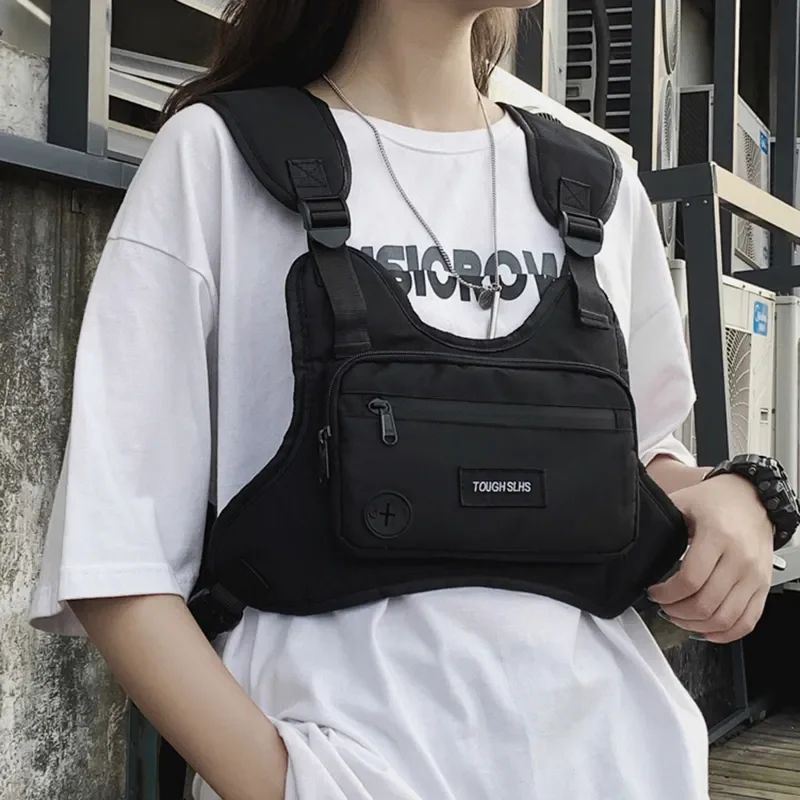 

Waist Women Fanny Sports Capacity Bag Casual Chest Men For Bag Waist Vest Large Hip Packs Streetwear Bag Hop